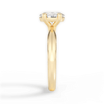 Claudia Oval Cut Lab Grown Diamond 18Kt Yellow Gold Engagement Ring - View 2