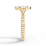 Gabriela Marquise Cut Lab Grown Diamond 18Kt Yellow Gold Engagement Ring - View 4