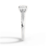 Annette Princess Cut Lab Grown Diamond Platinum Engagement Ring - View 2