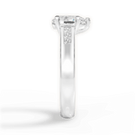 Brittany Pear Cut Lab Grown Diamond 18Kt White Gold Engagement Ring - View 3