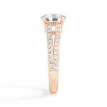 Kendra Oval Cut Lab Grown Diamond 18Kt Rose Gold Engagement Ring - View 4