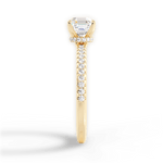 Giselle Asscher Cut Lab Grown Diamond 18Kt Yellow Gold Engagement Ring - View 4