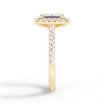 Ingrid Emerald Cut Lab Grown Diamond 18Kt Yellow Gold Engagement Ring - View 4
