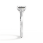 Angie Emerald Cut Lab Grown Diamond 14Kt White Gold Engagement Ring - View 4