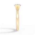 Bridget Round Cut Lab Grown Diamond 18Kt Yellow Gold Engagement Ring - View 3