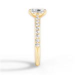Frances Radiant Cut Lab Grown Diamond 18Kt Yellow Gold Engagement Ring - View 4