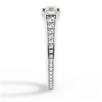 Leslie Asscher Cut Lab Grown Diamond 14Kt White Gold Engagement Ring - View 4
