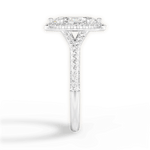Judy Marquise Cut Lab Grown Diamond 14Kt White Gold Engagement Ring - View 4