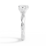 Bianca Heart Cut Lab Grown Diamond 14Kt White Gold Engagement Ring - View 2