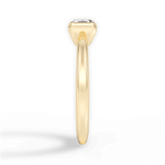 Bridget Asscher Cut Lab Grown Diamond 18Kt Yellow Gold Engagement Ring - View 4