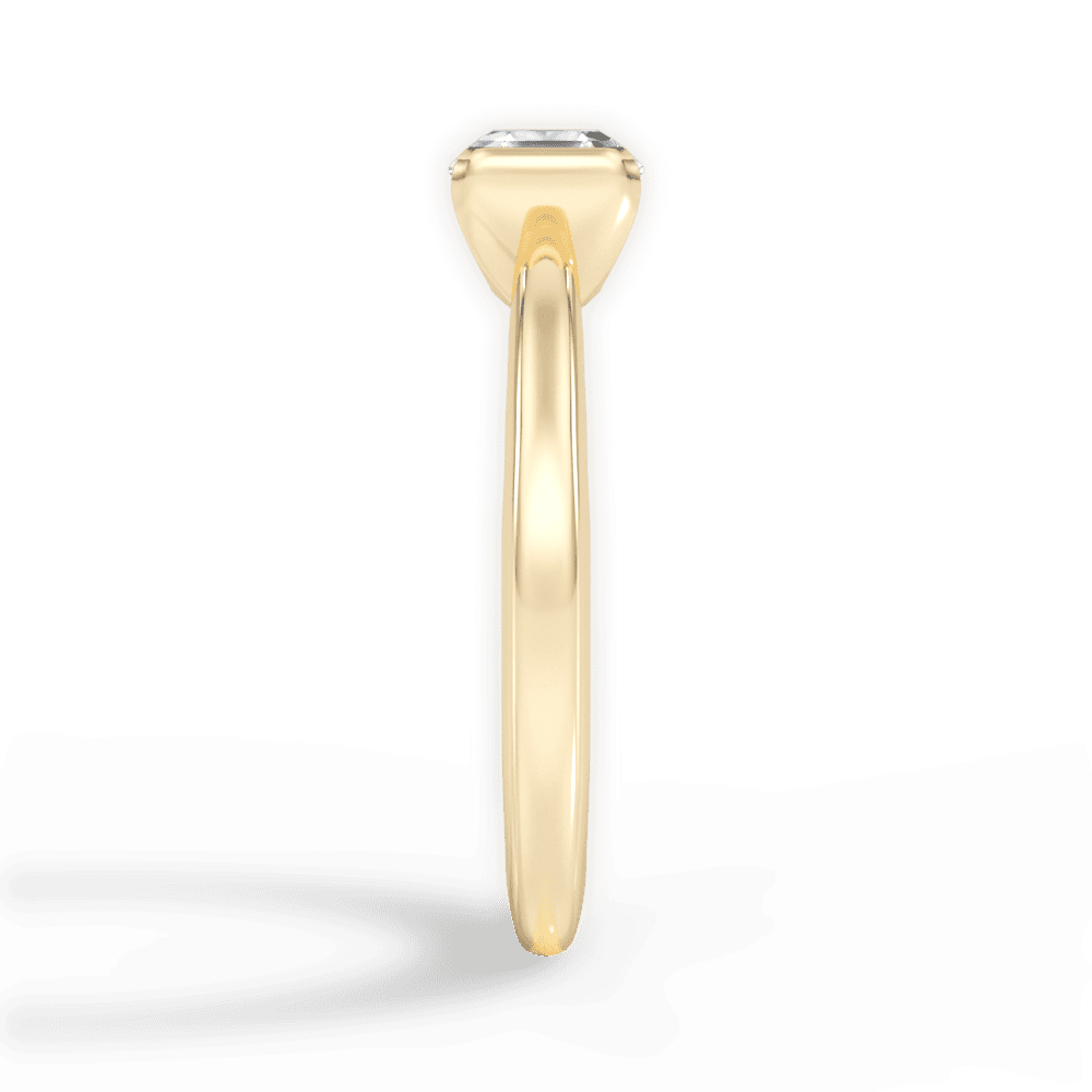 Bridget Asscher Cut Lab Grown Diamond 18Kt Yellow Gold Engagement Ring - View 4