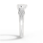 Isabel Heart Cut Lab Grown Diamond 14Kt White Gold Engagement Ring - View 3