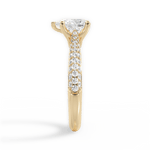 Kira Pear Cut Lab Grown Diamond 18Kt Yellow Gold Engagement Ring - View 3