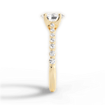 Dana Oval Cut Lab Grown Diamond 18Kt Yellow Gold Engagement Ring - View 3