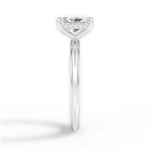Brenda Radiant Cut Lab Grown Diamond Platinum Engagement Ring - View 2
