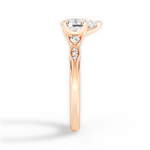 Cassie Pear Cut Lab Grown Diamond 18Kt Rose Gold Engagement Ring - View 4
