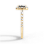 Jenny Emerald Cut Lab Grown Diamond 18Kt Yellow Gold Engagement Ring - View 4