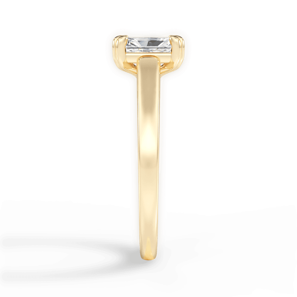 Courtney Radiant Cut Lab Grown Diamond 18Kt Yellow Gold Engagement Ring - View 2