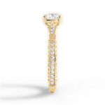 Gabriela Cushion Cut Lab Grown Diamond 18Kt Yellow Gold Engagement Ring - View 2