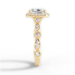 Irene Radiant Cut Lab Grown Diamond 18Kt Yellow Gold Engagement Ring - View 3