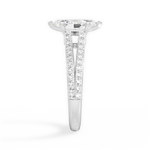Kendra Marquise Cut Lab Grown Diamond 14Kt White Gold Engagement Ring - View 4