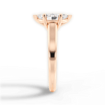 Ariana Marquise Cut Lab Grown Diamond 18Kt Rose Gold Engagement Ring - View 4