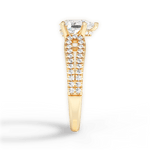 Jessica Pear Cut Lab Grown Diamond 18Kt Yellow Gold Engagement Ring - View 3