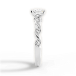 Emma Princess Cut Lab Grown Diamond 14Kt White Gold Engagement Ring - View 4
