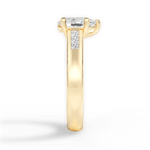 Brittany Pear Cut Lab Grown Diamond 18Kt Yellow Gold Engagement Ring - View 3
