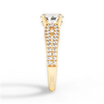 Jessica Oval Cut Lab Grown Diamond 18Kt Yellow Gold Engagement Ring - View 3