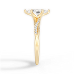Charlotte Marquise Cut Lab Grown Diamond 18Kt Yellow Gold Engagement Ring - View 4