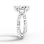 Lauren Marquise Cut Lab Grown Diamond 18Kt White Gold Engagement Ring - View 3