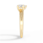Carol Heart Cut Lab Grown Diamond 18Kt Yellow Gold Engagement Ring - View 4