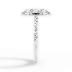 Kathleen Marquise Cut Lab Grown Diamond Platinum Engagement Ring - View 3