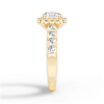 Lydia Cushion Cut Lab Grown Diamond 18Kt Yellow Gold Engagement Ring - View 4