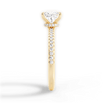 Giselle Princess Cut Lab Grown Diamond 18Kt Yellow Gold Engagement Ring - View 3