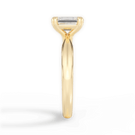 Claudia Emerald Cut Lab Grown Diamond 18Kt Yellow Gold Engagement Ring - View 3