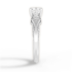 Isabel Cushion Cut Lab Grown Diamond 18Kt White Gold Engagement Ring - View 3
