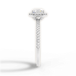 Joanne Asscher Cut Lab Grown Diamond 14Kt White Gold Engagement Ring - View 2