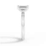 Brenda Emerald Cut Lab Grown Diamond Platinum Engagement Ring - View 4