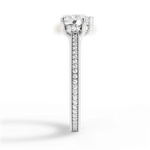 Janet Heart Cut Lab Grown Diamond 14Kt White Gold Engagement Ring - View 3