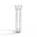 Christie Princess Cut Lab Grown Diamond 14Kt White Gold Engagement Ring - View 2