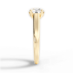 Ariana Round Cut Lab Grown Diamond 18Kt Yellow Gold Engagement Ring - View 4