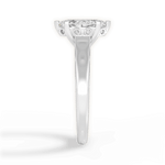 Carol Marquise Cut Lab Grown Diamond 18Kt White Gold Engagement Ring - View 3