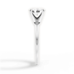 Alicia Oval Cut Lab Grown Diamond Platinum Engagement Ring - View 4