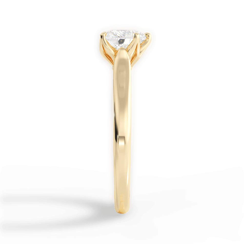 Carrie Heart Cut Lab Grown Diamond 18Kt Yellow Gold Engagement Ring - View 3