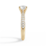 Kira Round Cut Lab Grown Diamond 18Kt Yellow Gold Engagement Ring - View 3