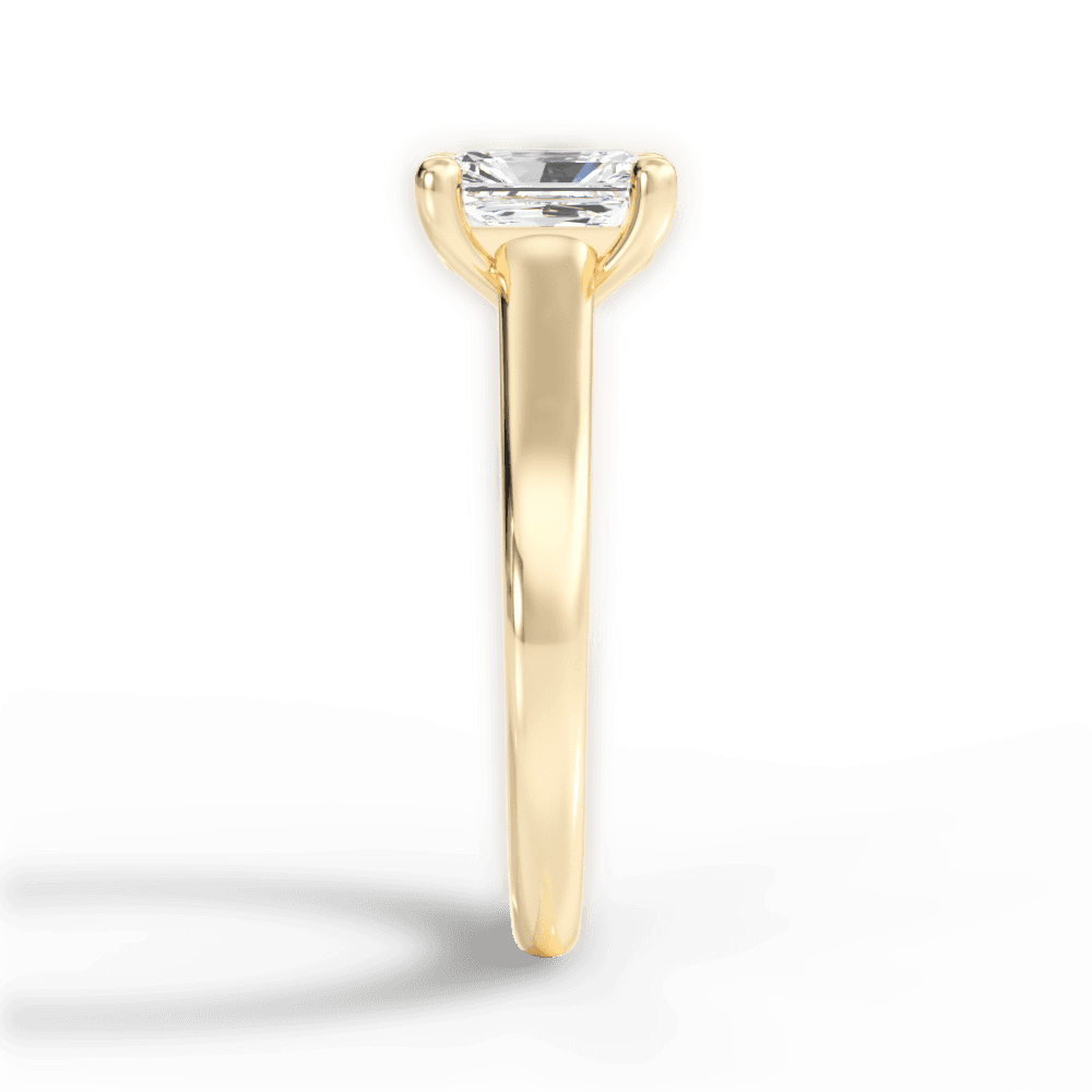 Ariana Radiant Cut Lab Grown Diamond 18Kt Yellow Gold Engagement Ring - View 4