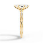 Christina Marquise Cut Lab Grown Diamond 18Kt Yellow Gold Engagement Ring - View 3