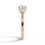 Gemma Round Cut Lab Grown Diamond 18Kt Yellow Gold Engagement Ring - View 2